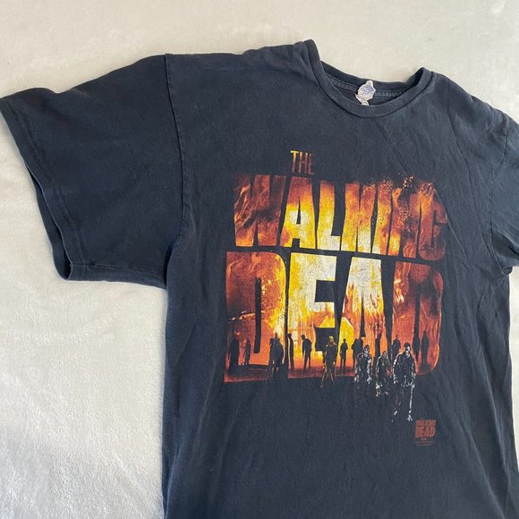 The Walking Dead AMC 2013 Promo Black Men’s L Graphic T Shirt Delta Pro Weight - Picture 2 of 10